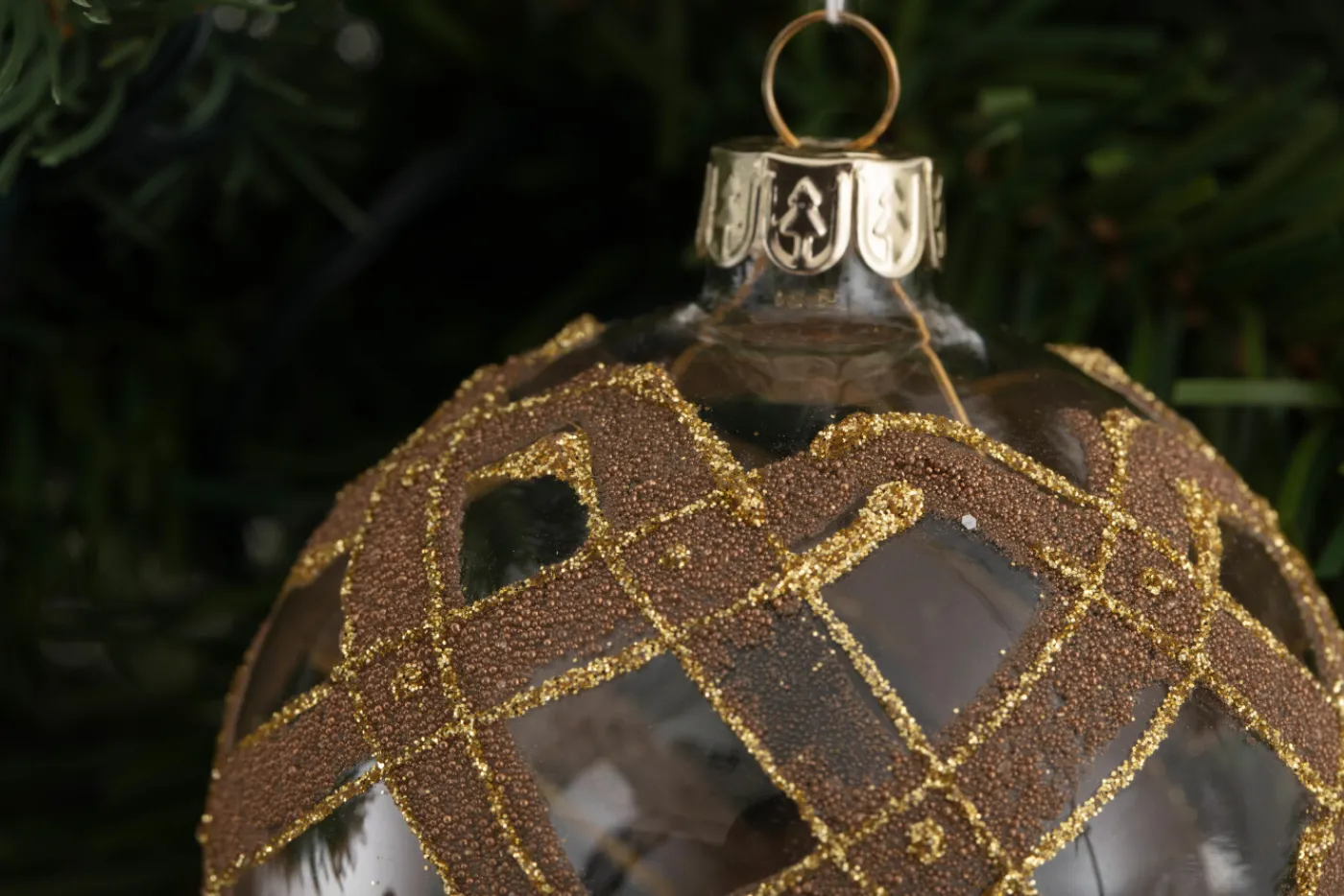 Boules De Noël|Boules De Noël<Flamant SHAM, boule de Noël Or