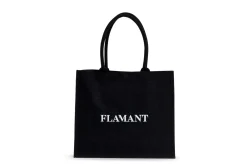 Jeux De Société Et Lifestyle|Décoration<Flamant SHOPPER , sac de courses, jute, Noir