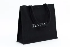 Jeux De Société Et Lifestyle|Décoration<Flamant SHOPPER , sac de courses, jute, Noir