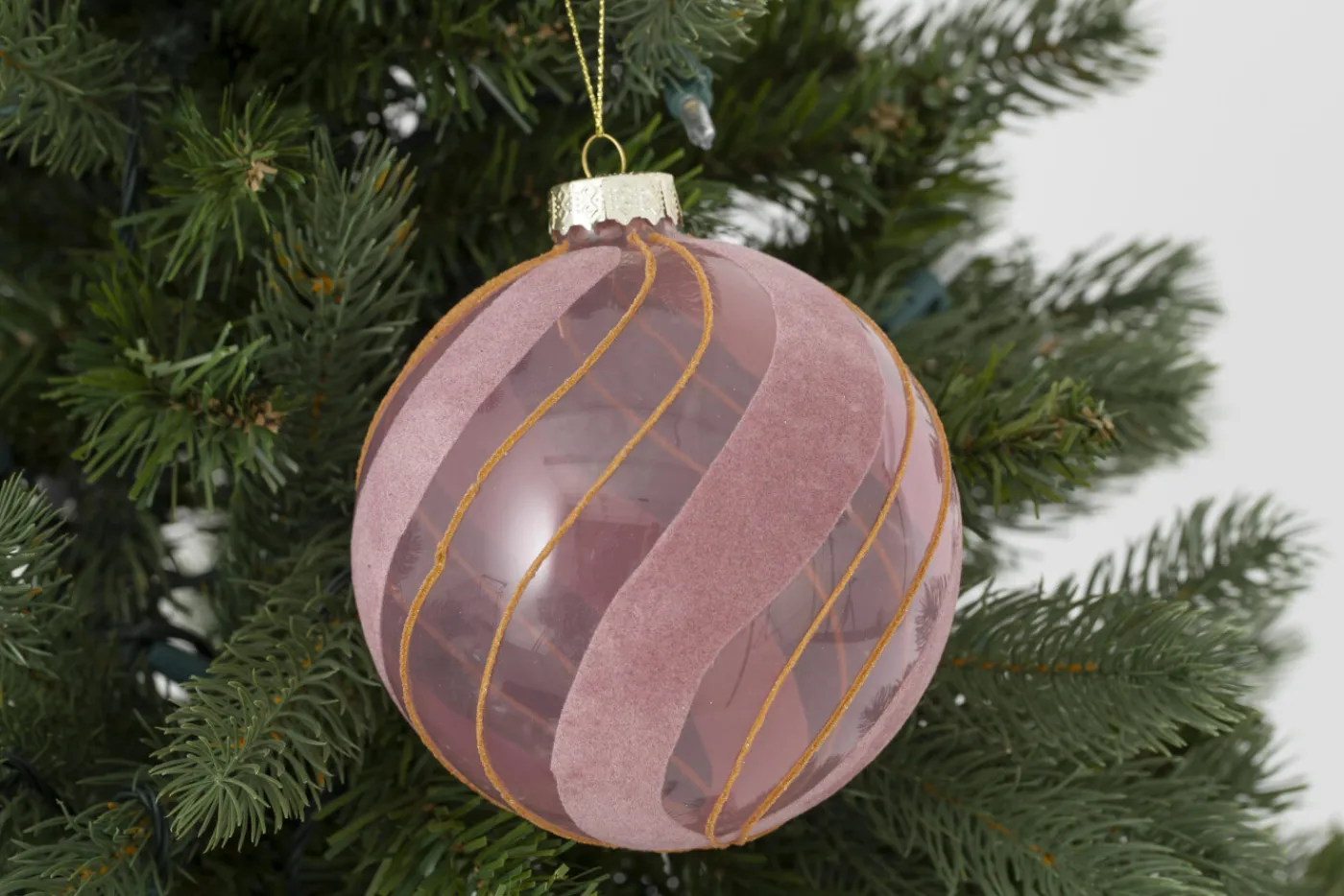 Boules De Noël|Boules De Noël<Flamant SOLENE, boule de Noël, L Rose