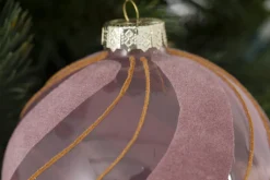 Boules De Noël|Boules De Noël<Flamant SOLENE, boule de Noël, L Rose