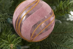 Boules De Noël|Boules De Noël<Flamant SOLENE, boule de Noël, S Rose