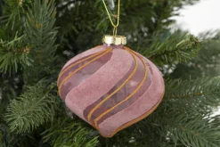 Boules De Noël|Boules De Noël<Flamant SOLENE, pendentif Noël Rose