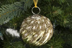 Boules De Noël|Boules De Noël<Flamant SOMEI, boule de Noël Or