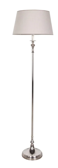 Lampadaires|Luminaire<Flamant SORAH, lampadaire, laiton, nickel Argent