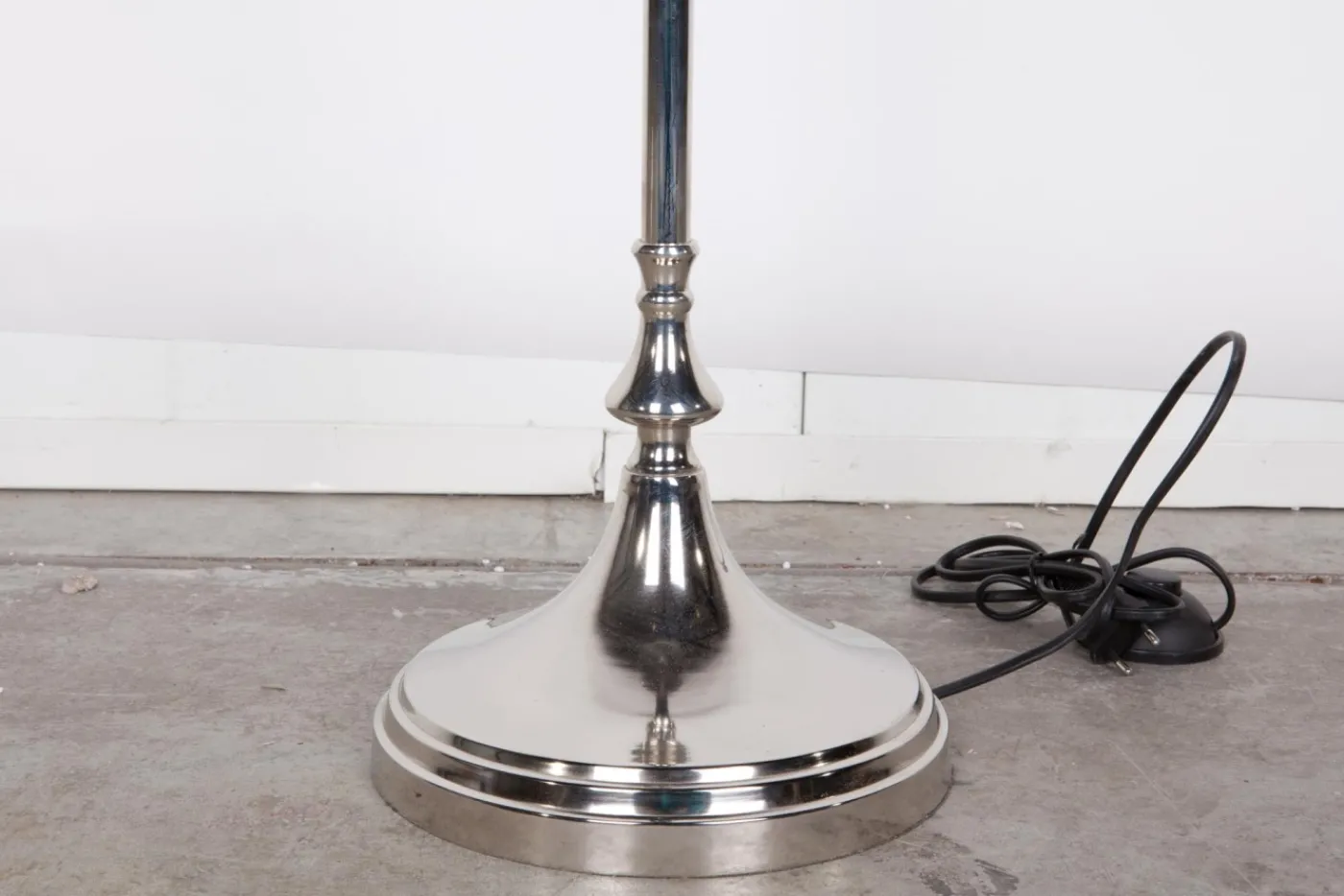 Lampadaires|Luminaire<Flamant SORAH, lampadaire, laiton, nickel Argent