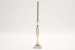 Chandeliers|Chandeliers<Flamant STRIPE, bougeoir, plaqué nickel, L Argent