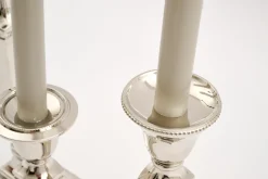 Chandeliers|Chandeliers<Flamant STRIPE, bougeoir, plaqué nickel, L Argent