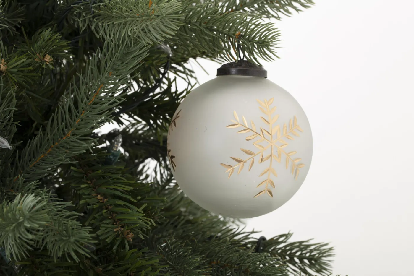 Boules De Noël|Boules De Noël<Flamant TANEL, boule de Noël, modèle 2 Blanc