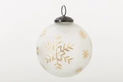 Boules De Noël|Boules De Noël<Flamant TANEL, boule de Noël, modèle 3 Blanc