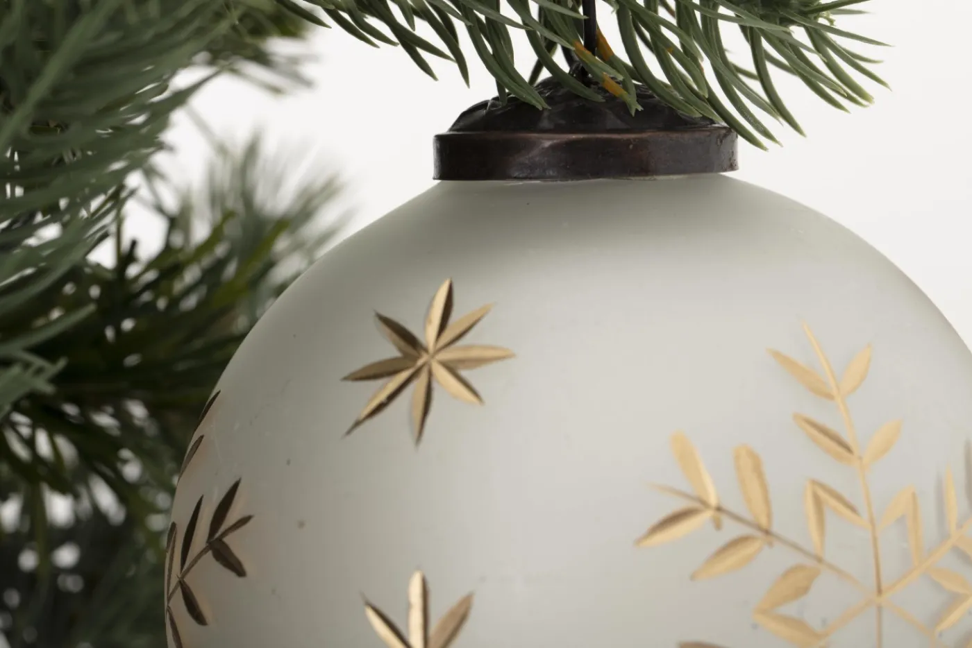 Boules De Noël|Boules De Noël<Flamant TANEL, boule de Noël, modèle 3 Blanc