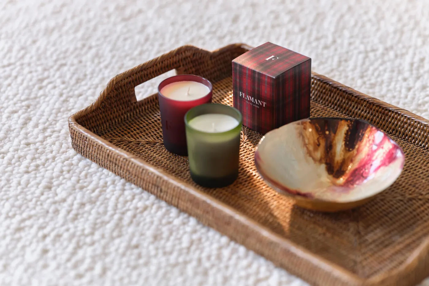 Bougies Parfumées & Parfums D’Ambiance|Bougies Parfumées Et Parfums D’Ambiance<Flamant TARTAN, bougie parfumée Rouge