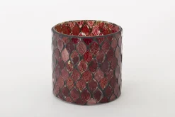 Porte Bougie, Chauffe-Plats Et Photophores|Porte Bougie, Chauffe-Plats Et Photophores<Flamant TEMPLES, photophore, verre, , L Rouge