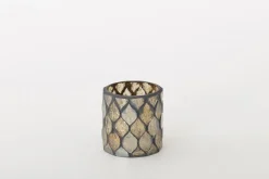 Porte Bougie, Chauffe-Plats Et Photophores|Porte Bougie, Chauffe-Plats Et Photophores<Flamant TEMPLES, photophe, verre, , S Or