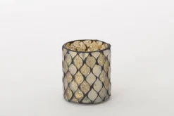 Porte Bougie, Chauffe-Plats Et Photophores|Porte Bougie, Chauffe-Plats Et Photophores<Flamant TEMPLES, photophe, verre, , M Or