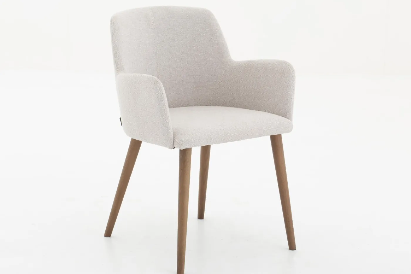 Chaises|Chaises<Flamant TERNI, chaise avec accoudoirs, lin naturel Blanccassé