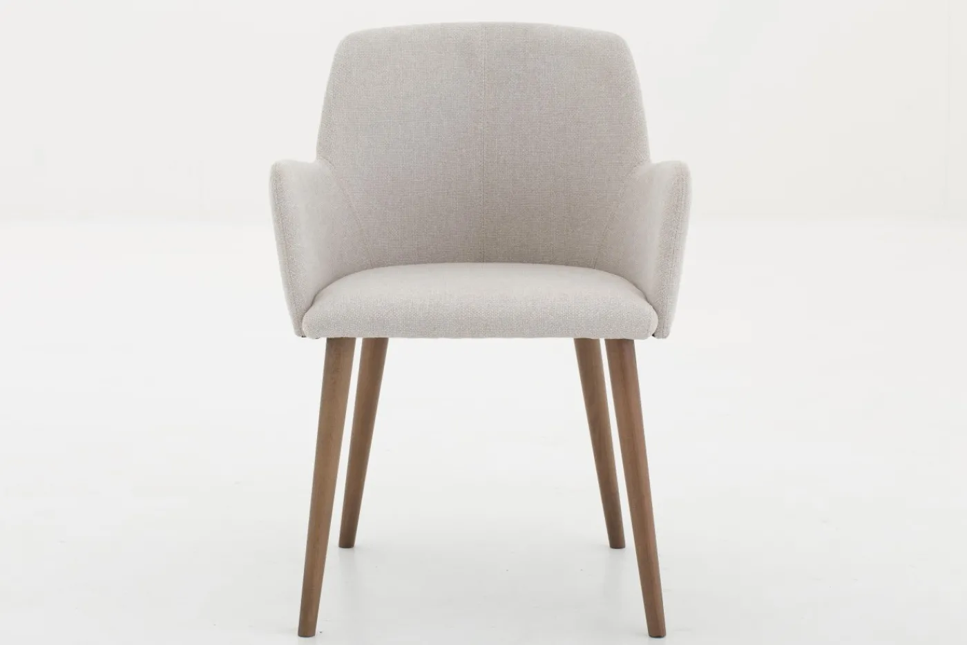 Chaises|Chaises<Flamant TERNI, chaise avec accoudoirs, lin naturel Blanccassé