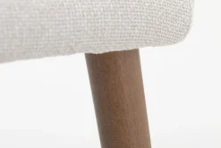 Chaises|Chaises<Flamant TERNI, chaise avec accoudoirs, lin naturel Blanccassé