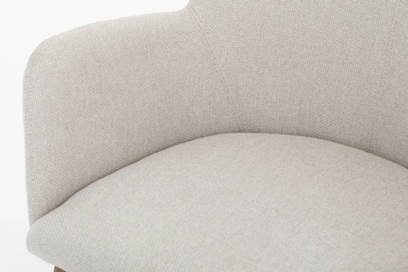 Chaises|Chaises<Flamant TERNI, chaise avec accoudoirs, lin naturel Blanccassé