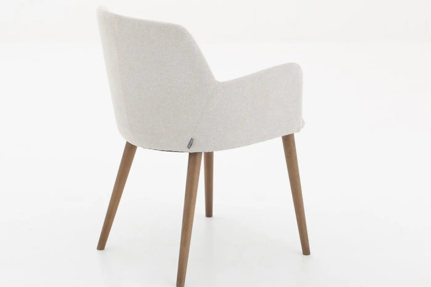 Chaises|Chaises<Flamant TERNI, chaise avec accoudoirs, lin naturel Blanccassé