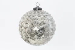 Boules De Noël|Boules De Noël<Flamant TESSIE, boule de Noël, , S Argent
