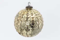 Boules De Noël|Boules De Noël<Flamant TESSIE, boule de Noël, , S Or