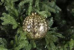 Boules De Noël|Boules De Noël<Flamant TESSIE, boule de Noël, , S Or