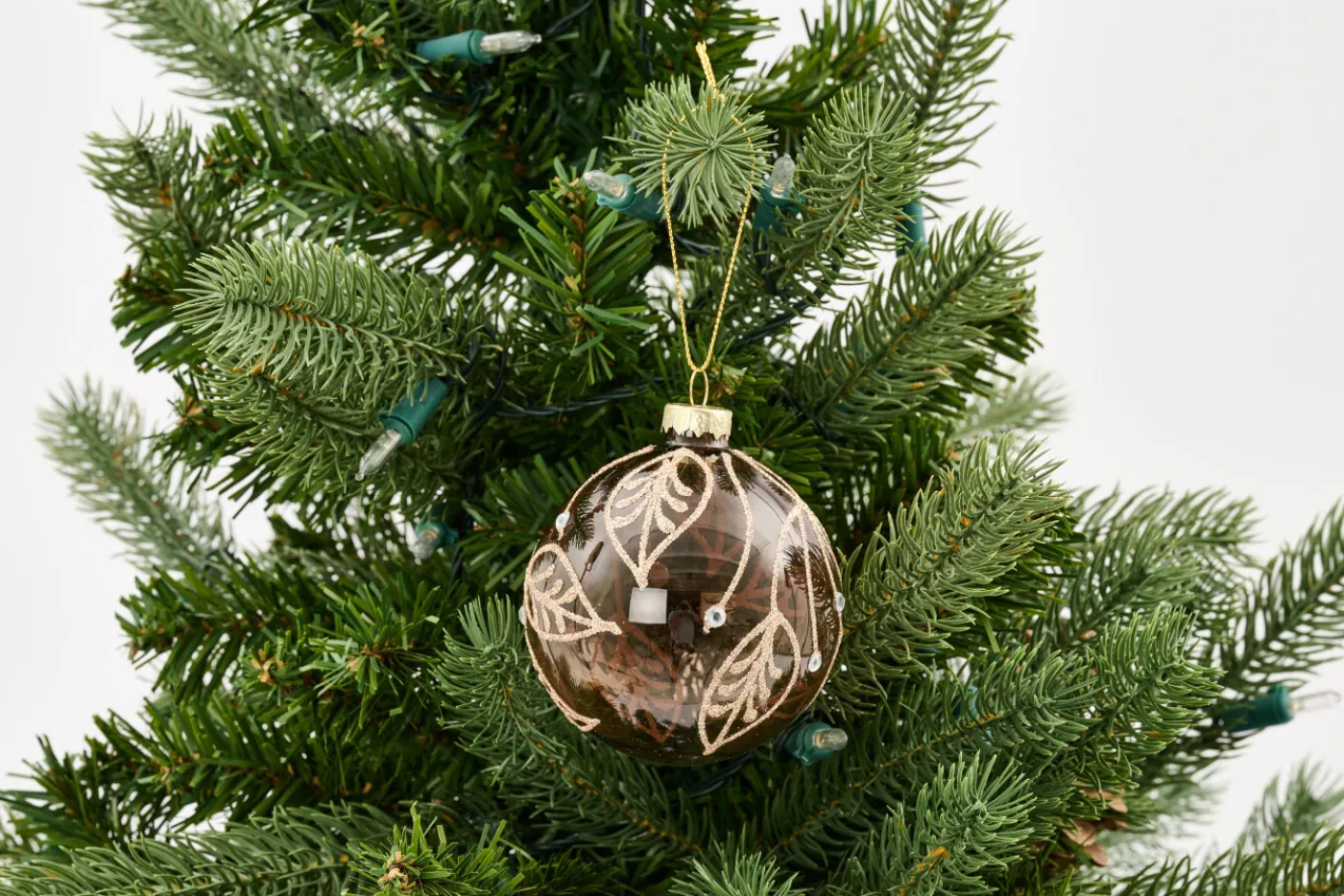 Boules De Noël|Boules De Noël<Flamant THERESA, boule de Noël Brun