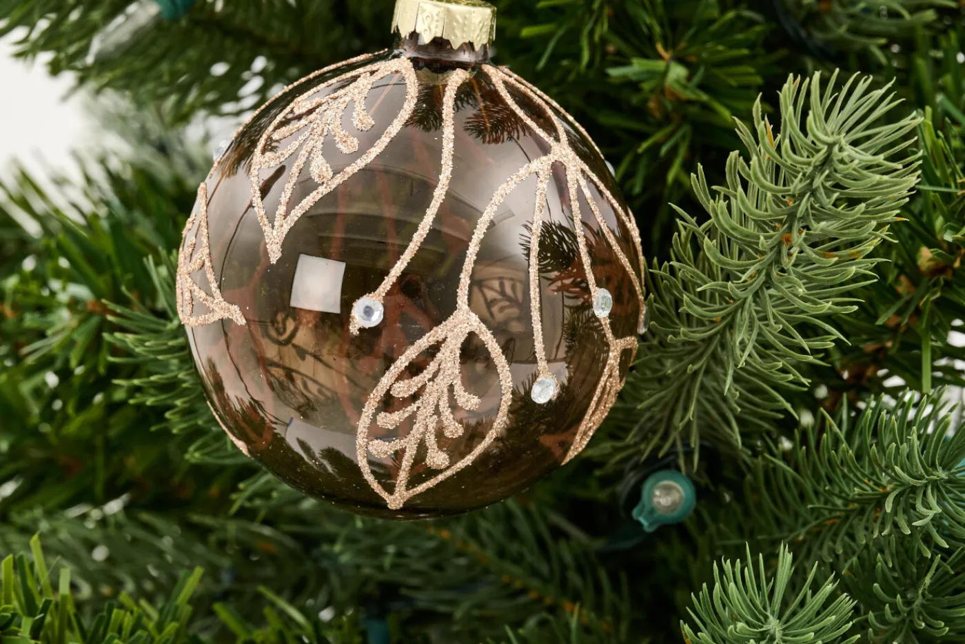 Boules De Noël|Boules De Noël<Flamant THERESA, boule de Noël Brun