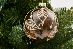 Boules De Noël|Boules De Noël<Flamant THERESA, boule de Noël Brun