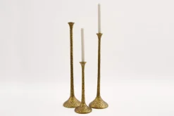 Chandeliers|Chandeliers<Flamant TIGRIS, bougeoir, métal, S Or
