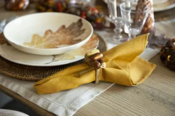Décoration De Table|Accessoires<Flamant TINA, rond de serviette, perles, Brun