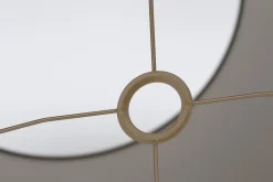 Abat-Jour|Luminaire<Flamant TINTO, abat-jour, naturel et argent, cylindrique, 40 cm h 40 cm Blanccassé