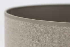 Abat-Jour|Luminaire<Flamant TINTO, abat-jour, naturel et argent, cylindrique, 40 cm h 40 cm Blanccassé