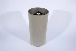 Abat-Jour|Luminaire<Flamant TINTO, abat-jour, naturel et argent, cylindrique, 30 cm h 60 cm Blanccassé