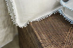 Paniers|Décoration<Flamant TOGO, panier, avec couvercle, tressé Brun