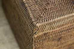 Paniers|Décoration<Flamant TOGO, panier, avec couvercle, tressé Brun