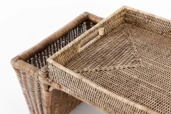 Plateaux|Accessoires<Flamant TOGO, plateau à petit déjeuner, tressé Brun