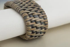 Décoration De Table|Accessoires<Flamant TOGO, rond de serviette, tressé, Gris