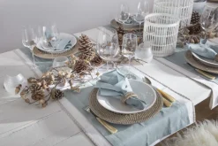 Décoration De Table|Accessoires<Flamant TOGO, rond de serviette, tressé, Gris