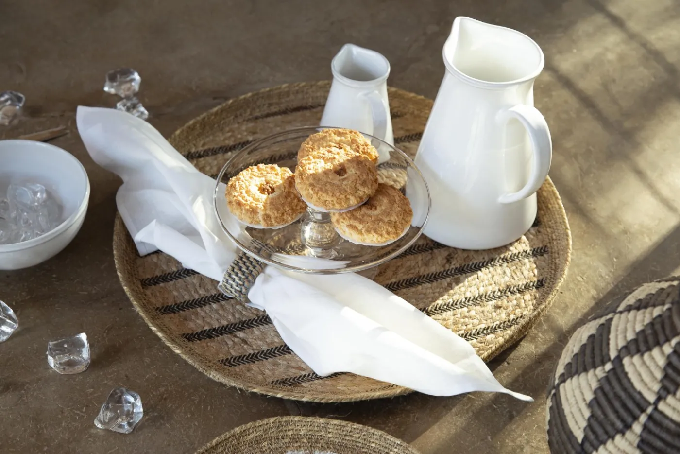 Décoration De Table|Accessoires<Flamant TOGO, rond de serviette, tressé, Gris