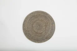 Sets De Table Et Porte-Couverts|Textile<Flamant TOGO, sous-plat, tressé, , rond Gris