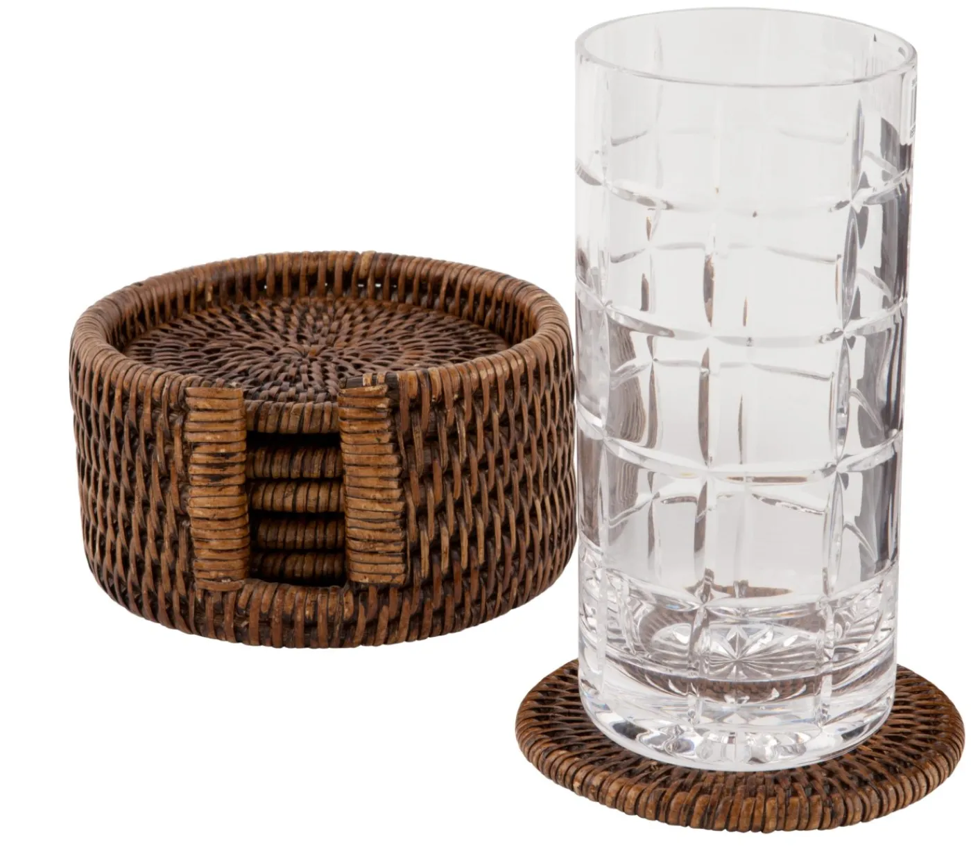 Ustensiles De Service Et De Cuisine|Accessoires<Flamant TOGO, sous-verre, tressé, rond, set de 6 Brun