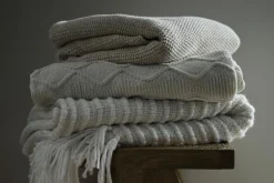 Plaids Et Couvre-Lits|Plaids Et Couvre-Lits<Flamant TOULOUSE, plaid, beige Blanccassé