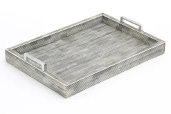Accessoires|Plateaux<Flamant TREBALE, plateau, os, 2 poignées Gris