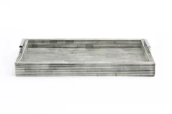 Accessoires|Plateaux<Flamant TREBALE, plateau, os, 2 poignées Gris
