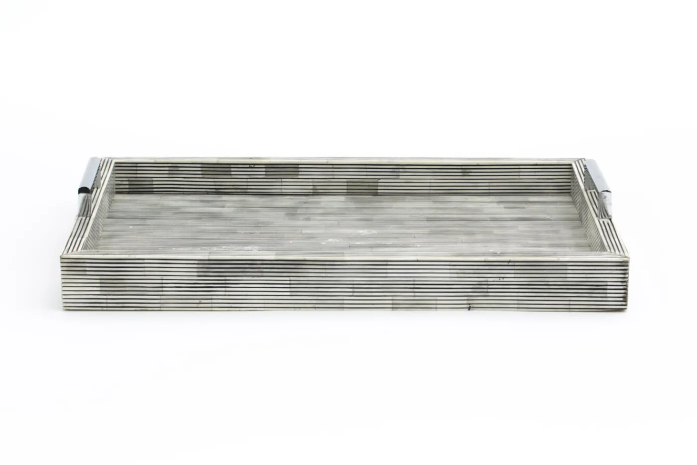 Accessoires|Plateaux<Flamant TREBALE, plateau, os, 2 poignées Gris
