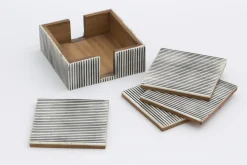Accessoires|Ustensiles De Service Et De Cuisine<Flamant TREBALE, sous-verre, set de 4 Gris