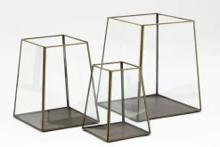 Porte Bougie, Chauffe-Plats Et Photophores|Porte Bougie, Chauffe-Plats Et Photophores<Flamant TRENADO, photophore, fer et verre, S Transparent