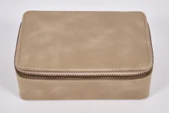 Paniers|Décoration<Flamant TUSCON, boîte à bijoux, cuir Brun
